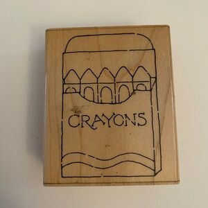 JRL Design N284 Crayon Rubber Stamp
